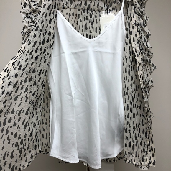 NWT 7 for All Mankind Leopard Ruffle Collar Top S - Picture 6 of 8